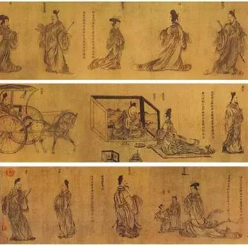 顧愷之列女圖卷(局部)