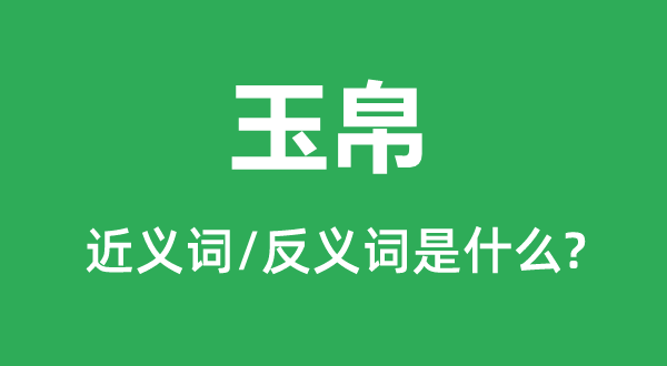 玉帛的近義詞和反義詞是什么,玉帛是什么意思