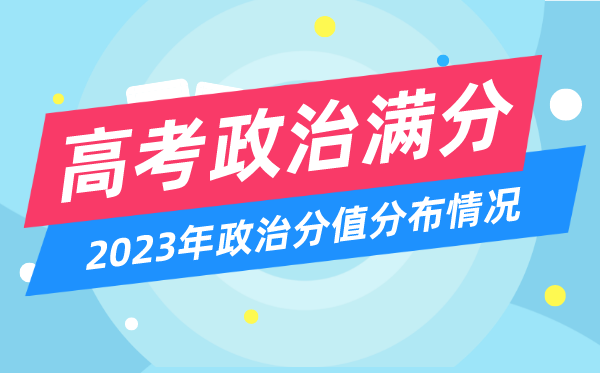 高考政治滿分多少分,2023年高考政治分值分布情況一覽表