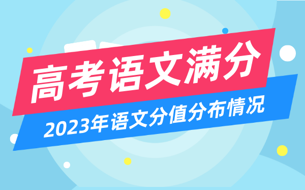 高考語文滿分多少分,2023年高考語文分值分布情況一覽表