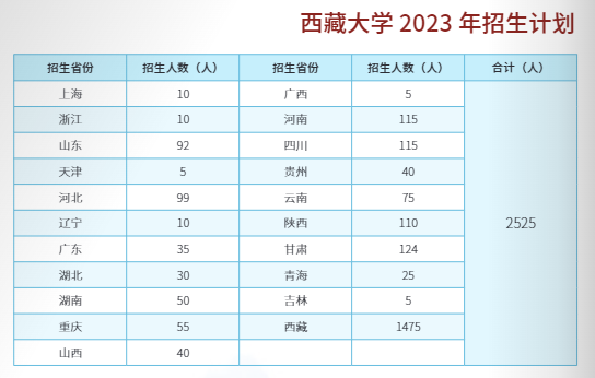 2023年招生計劃及各專業招生人數