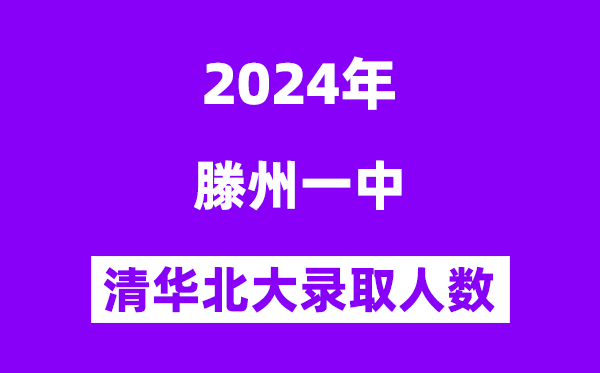 2024年滕州一中考入清華北大多少人(附歷年高考錄取分數線)
