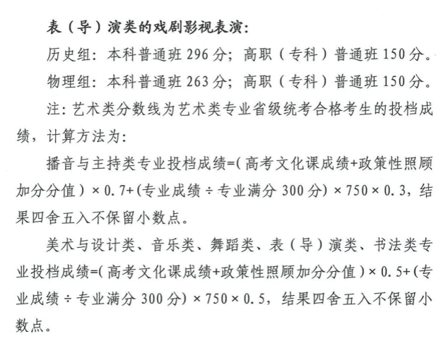 2025年青海高考各批次錄取分數線一覽表
